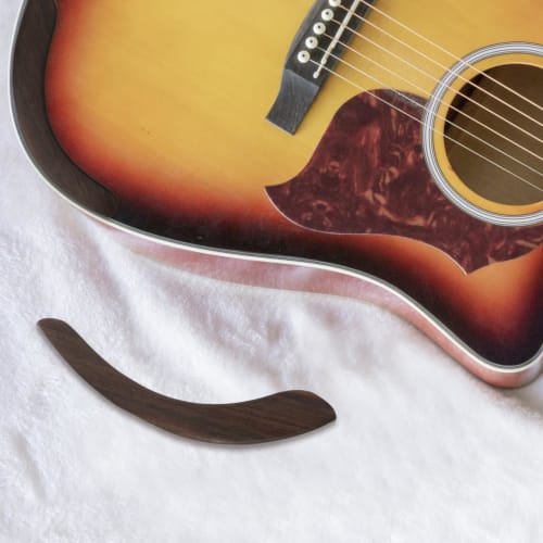 HEALLILY Repose-bras de guitare, Bois d'ébène, Pièce de rechange pour guitare acoustique pour un maximum de son, Accessoires pour instrument à cordes pour guitare classique folk, Taille Petite
