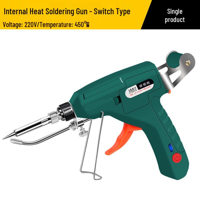 12V Industrial Electric Soldering Gun with Temperature Control – Automatic Soldering Iron for Household Repair and Welding