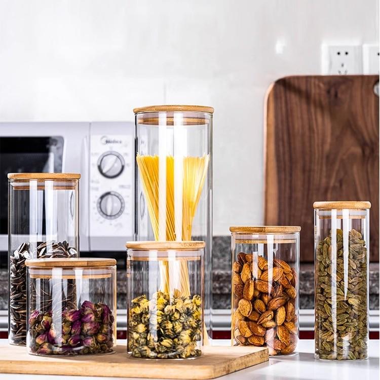 Glass Sealed Storage Jar with Lid for Tea, Dried Fruits, Grains, and Snacks