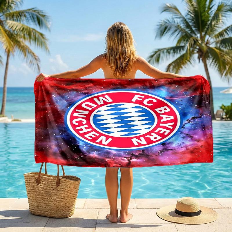 Asciugamano da Spiaggia Bayern Monaco Morbido Microfibra Asciugamano Estivo Asciugatura Rapida Assorbente per Spiaggia Piscina Viaggio