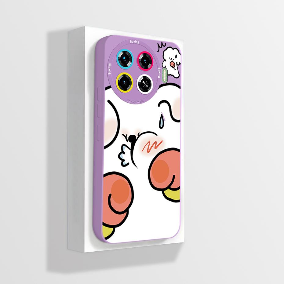 Case For Tecno Spark 20 Pro Plus 4G Phone Cover Cute Astronaut Soft Liquid Silicone Bumper Shell For Tecno Spark20ProPlus Fundas
