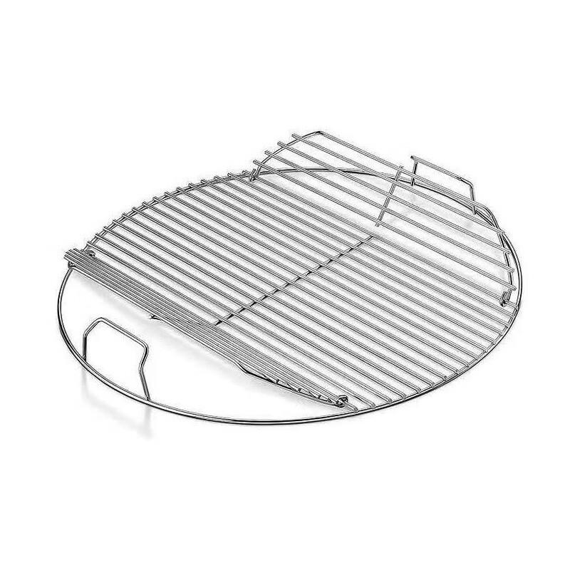 

ZISIZ Portable Round BBQ Grill Net 2-Pack with Double Lids