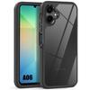 Protective Case - Booling - Samsung Galaxy A06 - Shockproof - Black Silicone - Transparent Pc Back