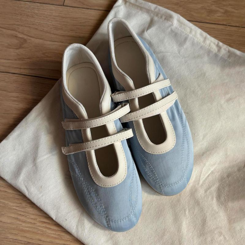 

Винтажные красные туфли Мэри Джейн женские на липучке повседневные балетки одинарные туфли на плоской подошве женские 40 синий