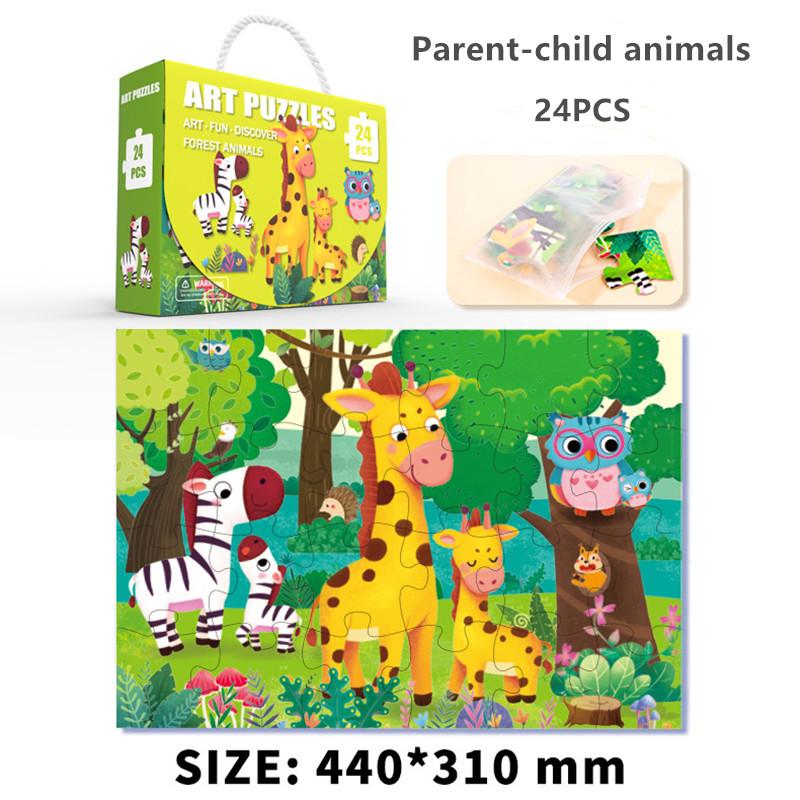 Floor Puzzle for Kids Animal Jigsaw Large Puzzles Ages 3-6 for Kids Learning Preschool Educational Intellectual Development Toys