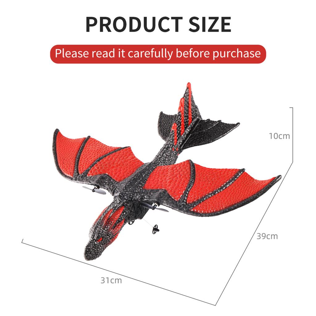 Remote Control Plane, 2.4Ghz Remote Control Airplane with Gyro Stabilizer & 2 Batteries, EPP Foam