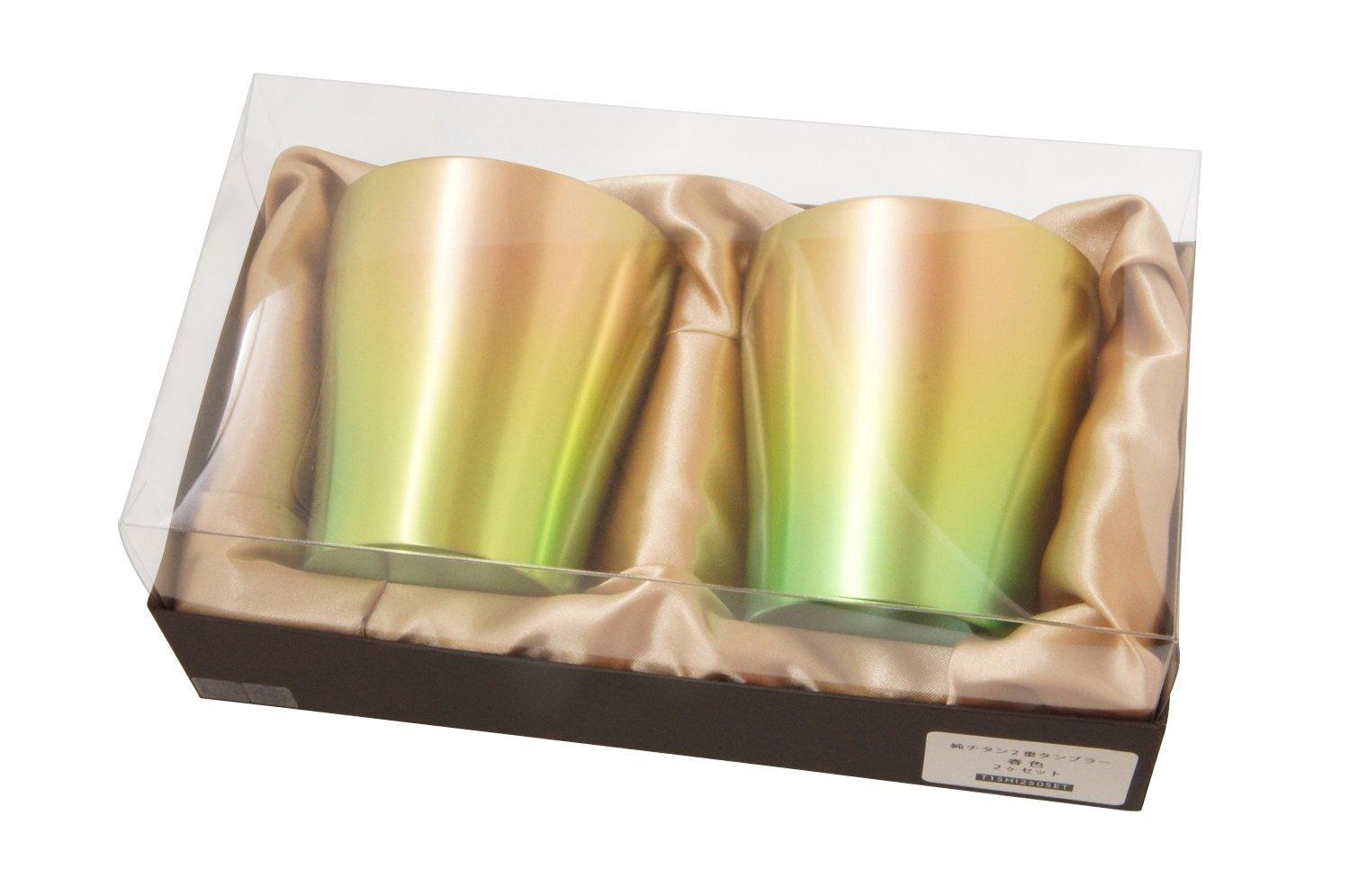 

HORIE Pure Titanium Spring Made in Niigata Set of T15HI250SET Double-Walled Tumbler, 250cc, Colors, Tsubame, Prefecture, 2,