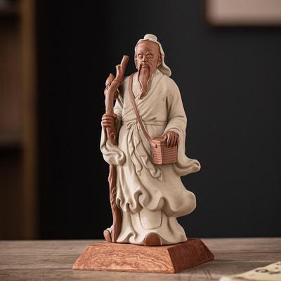 Hua Tuo Ceramic Sculpture: Historical Figure Zen Home Decor