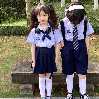Thai Academy-Style Summer Graduation Uniform: Fashionable JK Skirt Set for Elementary Girls