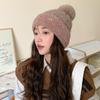 New Autumn and Winter Hat for Women In Winter Rabbit Wool Knitted Hat Outdoor Cold-proof Wool Hat Plus Velvet Windproof and Warm Pull Out Hat