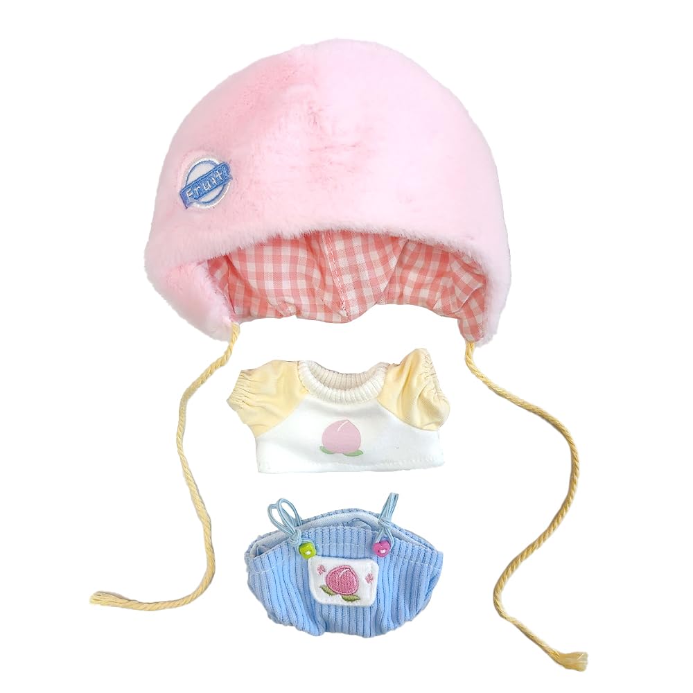 Fruit Plush for 10cm Plush Kigurumi Otaku Doll Kpopdoll Costume Clothes, Peach, Doll, Accessories, Activities, Mascot, [Used]