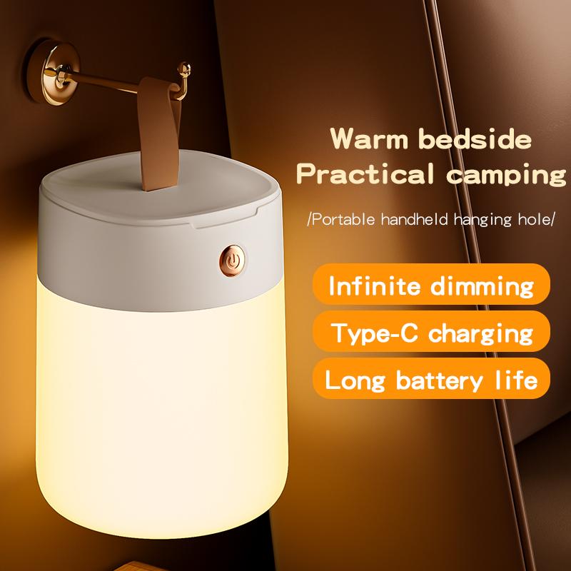 

LED Night Light Type-C Table Lamps Rechargeable Dimmable Bedside Light for Bedroom Decor Home Christmas Gift Child Night Lamp