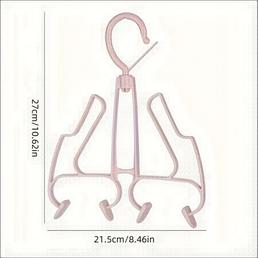 1 Stück Winddichtes Doppelschicht-Schuhregal - Langlebiges Kunststoff Multifunktionales Outdoor-Balkon Trocken- & Lagerregal mit Rutschfesten Haken