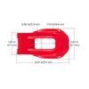 Hood Buckle Decoration for 18-22 Jeep Wrangler JL JLU & Gladiator JT