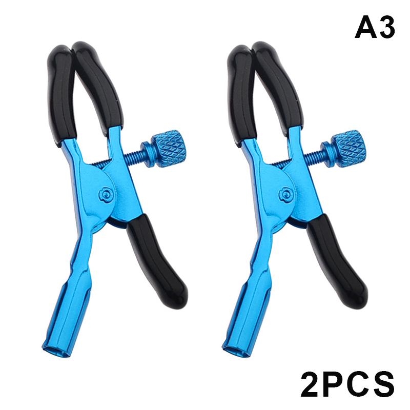 1Pair Metal Nipple Clamps Sucker Stimulate Colorful For Women Teasing Sex Toys Adult Supplies