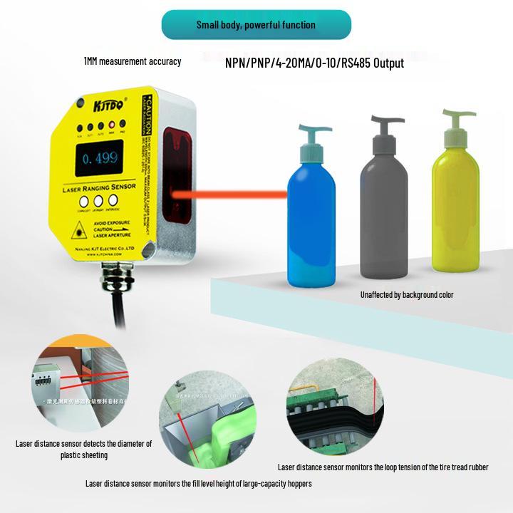 KJTDQ Kaijite Long-Distance Laser Rangefinder KJT-TLS with Digital Display Displacement Sensor