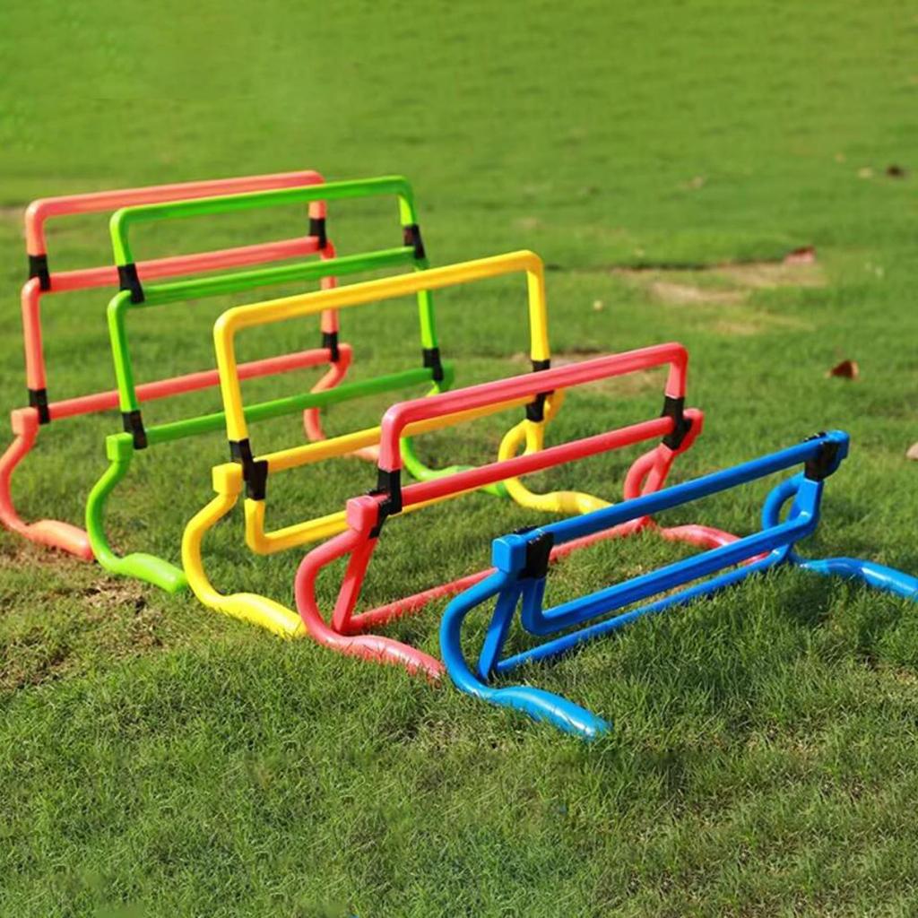 5Pcs Agility Hurdles Adjustable Height Speed Training Equipment for Hurdle Football