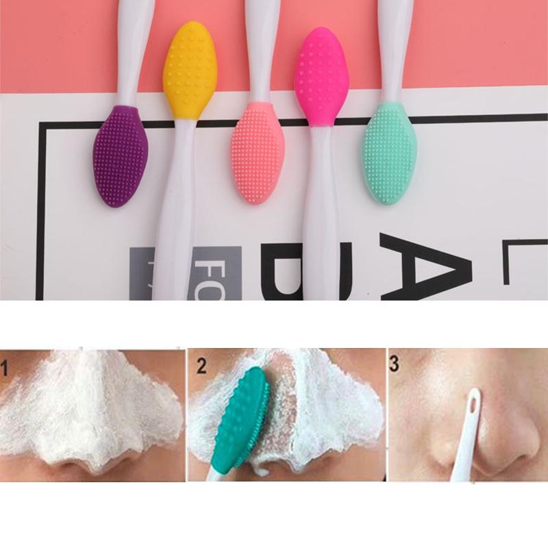 Double-sided Silicone Brush For Gentle Facial Cleansing And Circulation