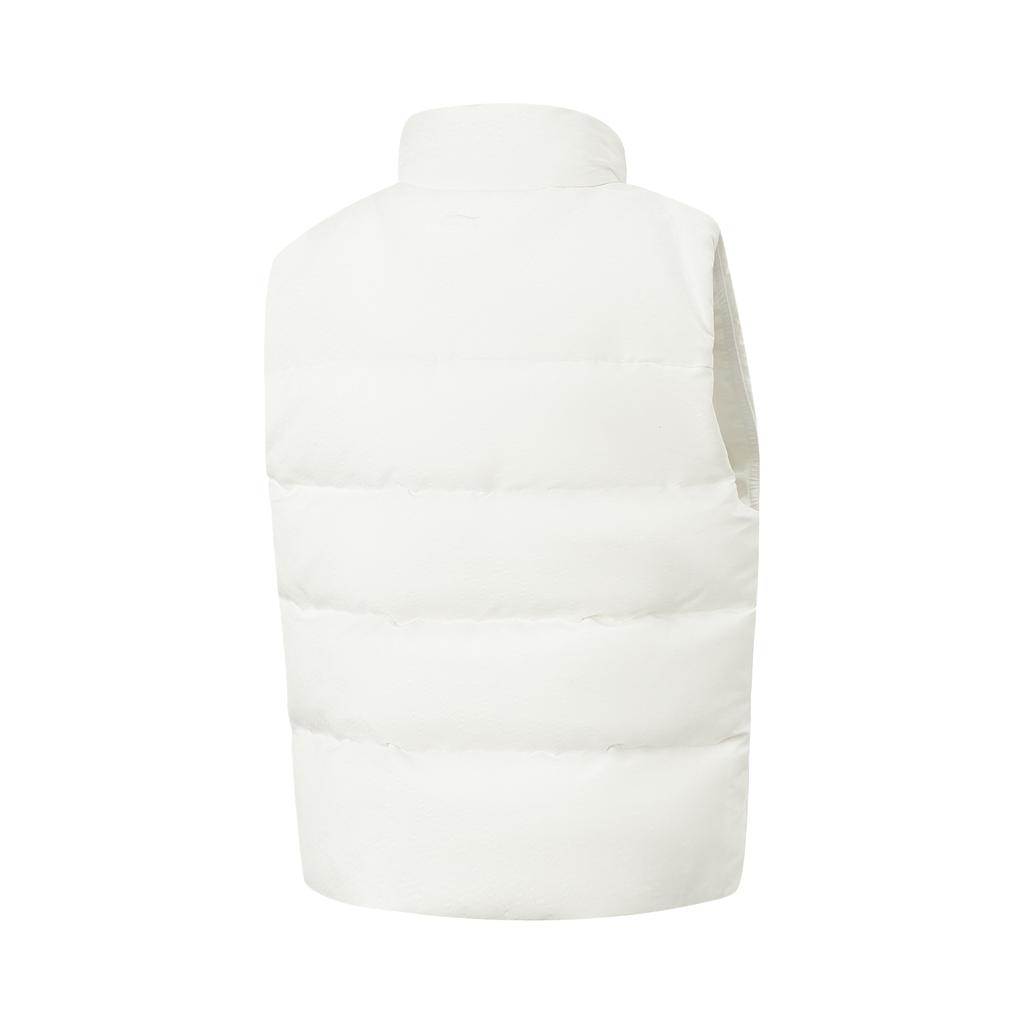Li-Ning Sports Trend Series Loose Stand Collar Letter Down Vest Women vest AMRV050-1