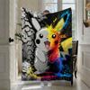 Anime-Picchu-Themen-Weiche Flanelldecke Ganzjahresgeschenk Sofa Bett Reise Büro Wärme Wanddekor Herbst Winter P-Pokemo Fans