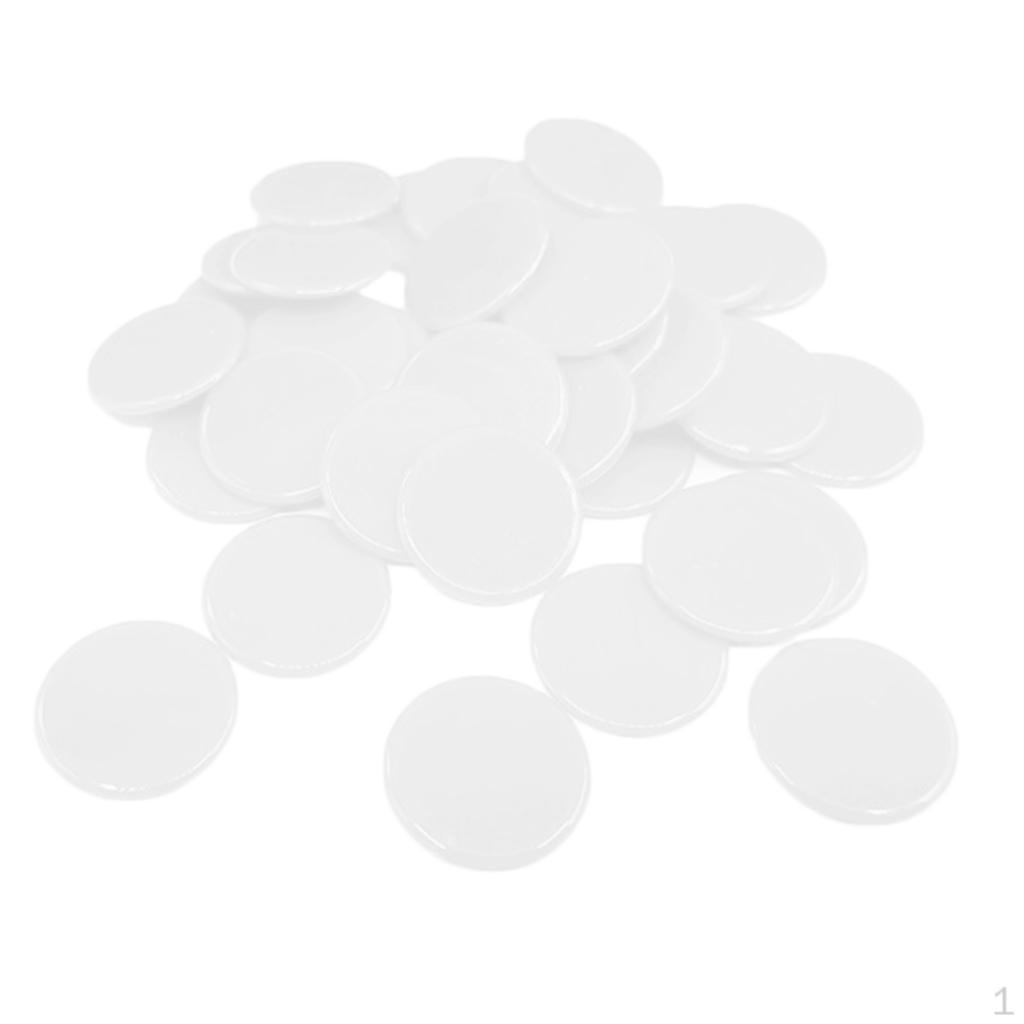 100 фишек-монет однотонные Предполагаемый аксессуар white100