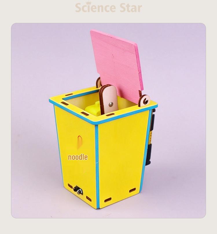 DIY Smart Induction Trash Can Kit for Primary Students' Science Projects
