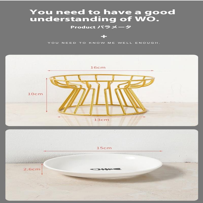 Ceramiczna podwyższona miska dla zwierząt jedzenie woda smakołyki dla kotów i psów stojak na miski akcesoria do karmienia i picia na zewnątrz