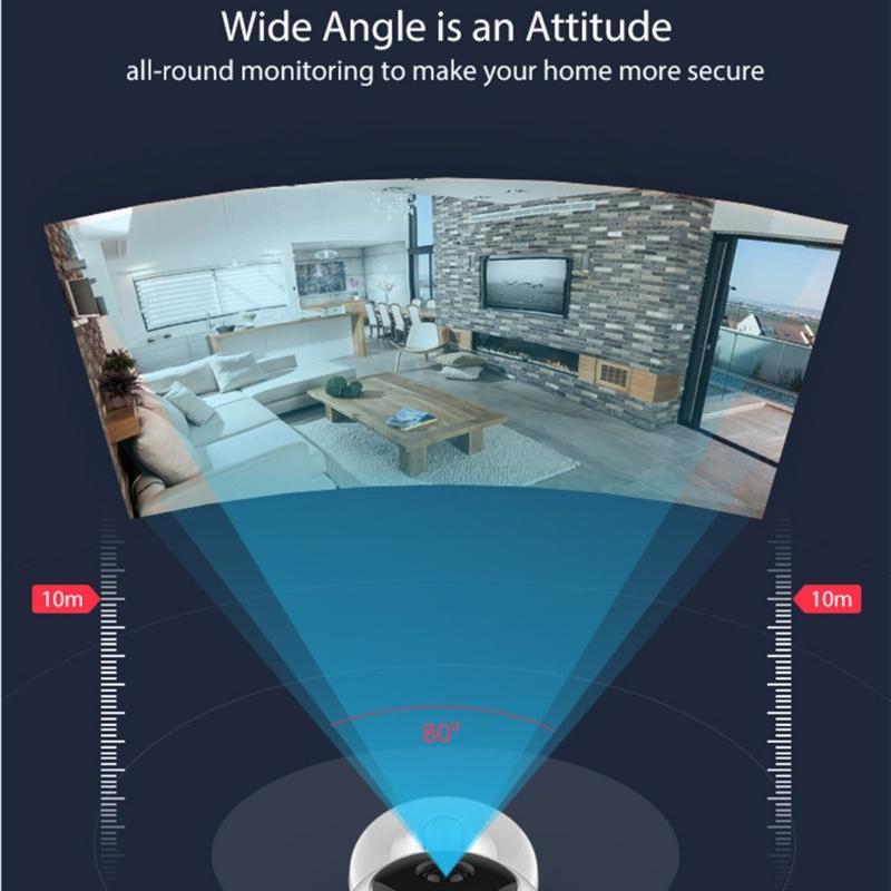 1080P WiFi Baby Monitor Camera With Real Time Sound Night Visioning Flexible Storages For Home Security System