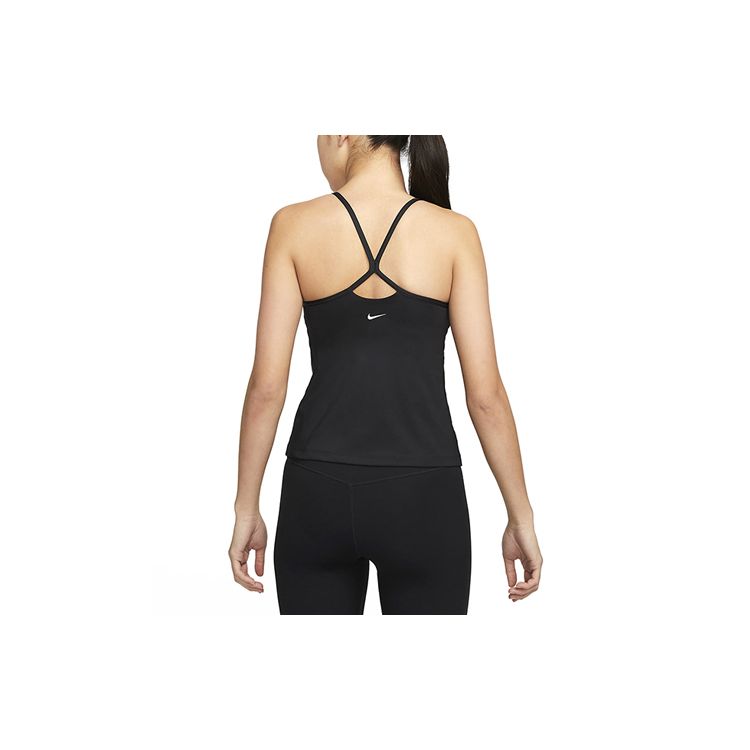 Nike Solid Color Logo Sports Casual Tank Top Women Tops Black DX0031-010