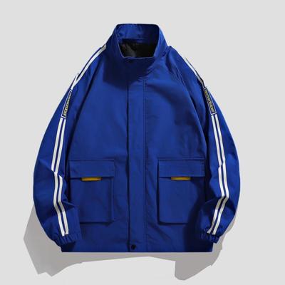 Jachetă Casual de Primăvară și Toamnă Jachetă Cardigan Sport pentru Bărbați Trenci cu Mâneci Lungi Clasice Trei Bare Modă pentru Bărbați