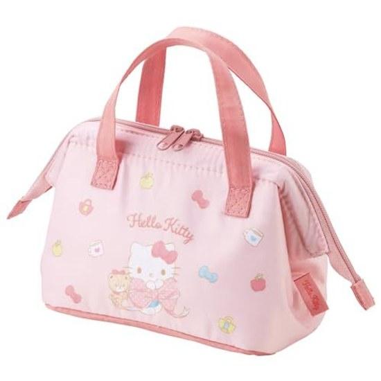 Skater Lunch Bag Insulated Small Children Clasp Kids Sanrio Hello Kitty Big Ribbon Girls KGA0-A