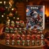 DIY Festive Scene Decor Dragon Advent Calendars 2026 24 Days Christmas Countdown Calendar with Creative 2D Acrylic Ornaments Collectible Figures for
