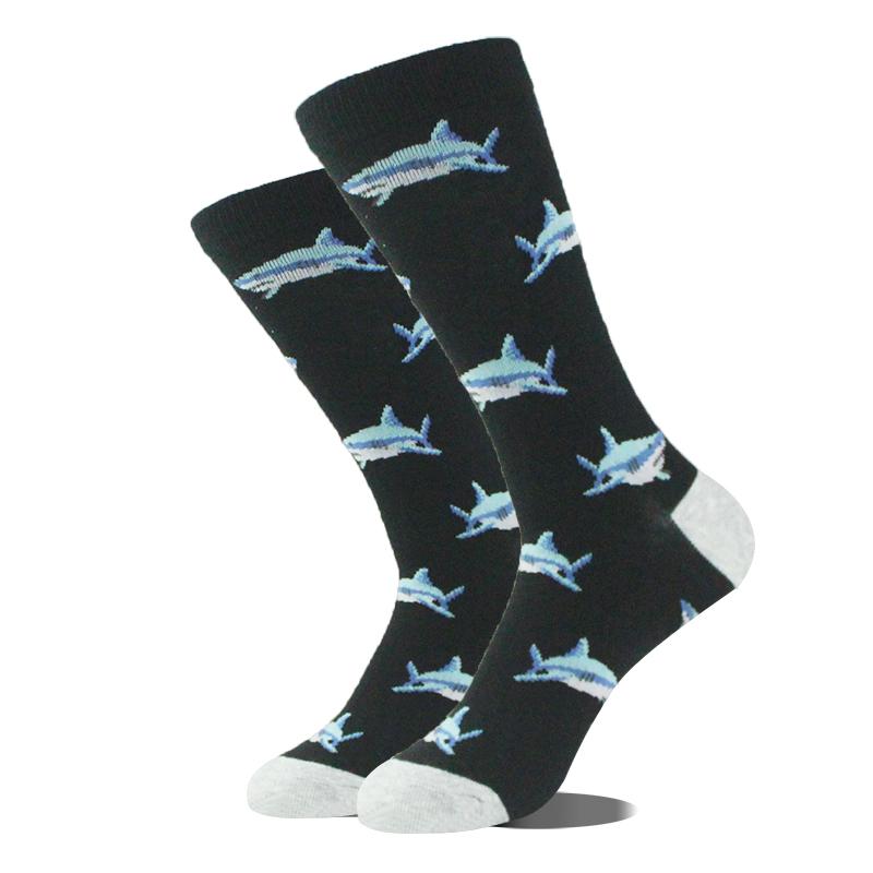 Men Dinosaur Astronaut Planet Crew Socks Harajuku Big Size Sokken Unisex Skateboard Divertidos Happy Design Hip Hop Funny Socks