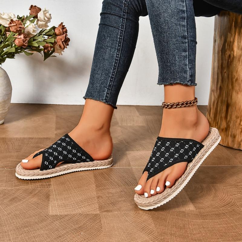Large Slippers Women's Butterfly Print Casual Beach Shoes