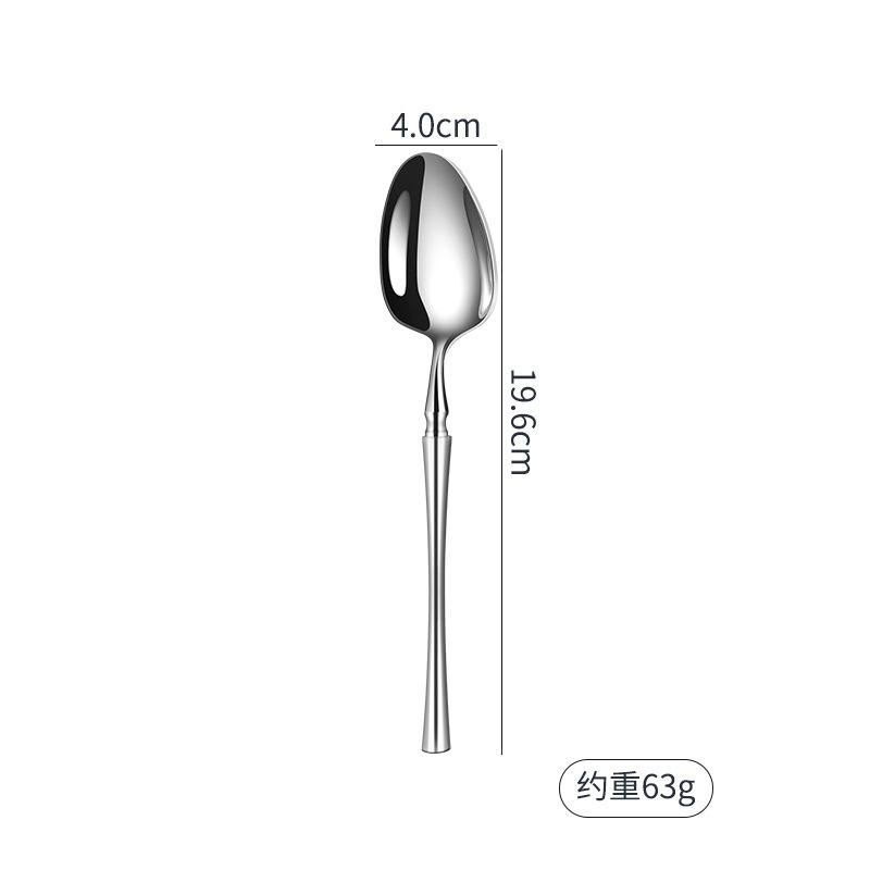 304 stainless steel small waist knife, fork and spoon thickened bright high-end western food steak knife, fork and spoon tableware set