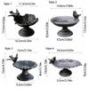 Cast Iron Petal Bird Feeder Basin Nostalgic Bird Food Dispenser Art Statue  Outdoor