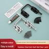 90-Degree No-Drill Anti-Theft Door Lock, Thickened Stainless Steel Latch with Fixing Buckle