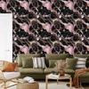 Marble Wallpaper Black, Brown and Red for Living Room and Bedroom 50x1000