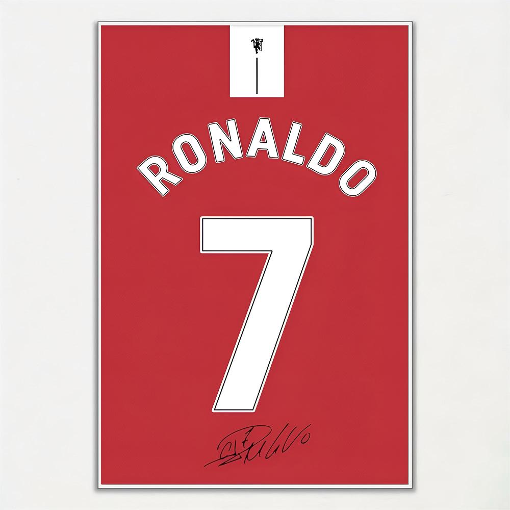 Fußballtrikot Namensposter Wohnzimmer Schlafzimmer Bar Café Kunst
