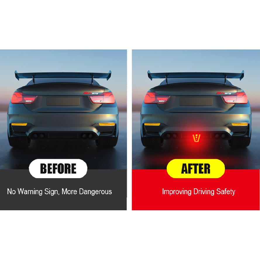 Led Brake Pilot Lights Sporty F1 Style Rear Tail Lights 12V Car Flash Warning Reverse Stop Safety Signal Lamps For Auto SUV Moto Back Up Lights 1