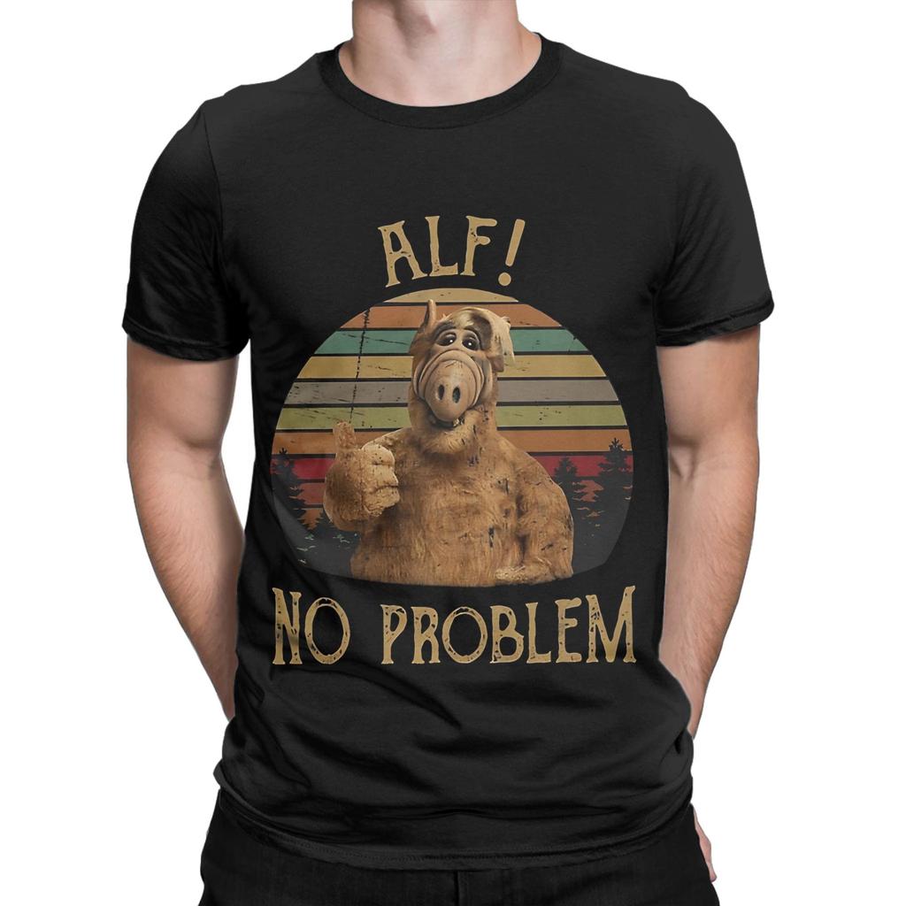 ALF The Animated Series Gordon Shumway TV Sitcoms Funny Graphic 100% Cotton T-Shirt ALF The Ani
