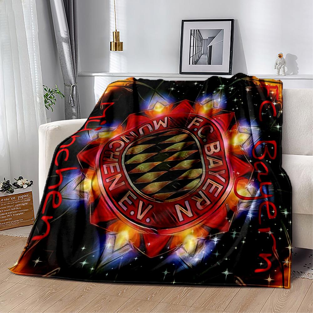 Bayern Munich Blanket Warmthful Decor Suitable for Office Bed Sofa Four Seasons Multipurpose Stylish Decor Ideal Gift For Birthday Valentine'S Day