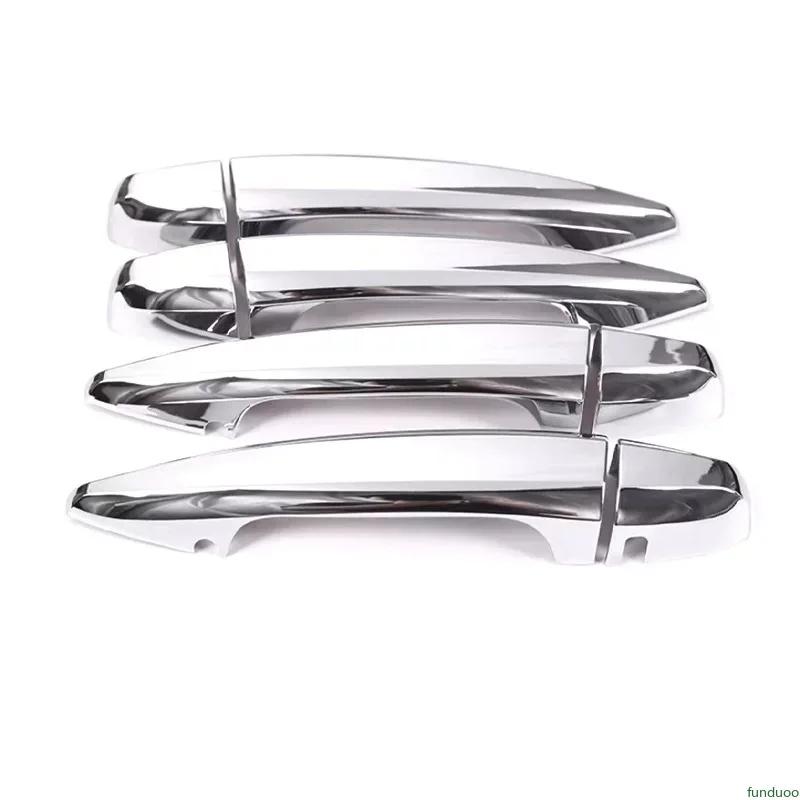 Car Decoration Door Handle Cover For BMW X5 2014-2018 X6 2015- Carbon Fiber Silver Black Cars Accessories Exterior Styling