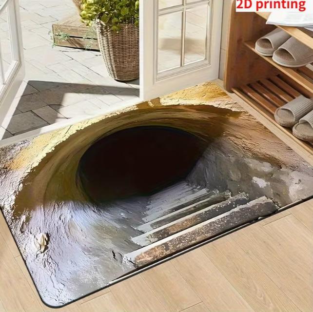 

1Piece Rainbow Siege Frost Trap Door Mat Suitable for Living Rooms and Corridors - Rectangular Mechanism Decorative Mats 40cm x 60cm