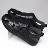 Fashion New High Quality Handmade Men's Punching Breathable Leisure Fashion Sandal Hollow Men Outdoor Comfortable Soft Non Slip Loafer
