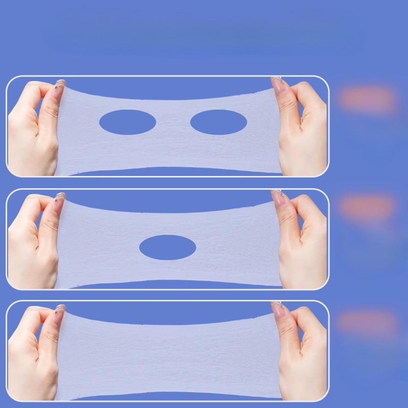 Open Cotton Can Be Stretched for Eye Application Double-hole Face Application Mouth and Nose Application, and Makeup Cotton