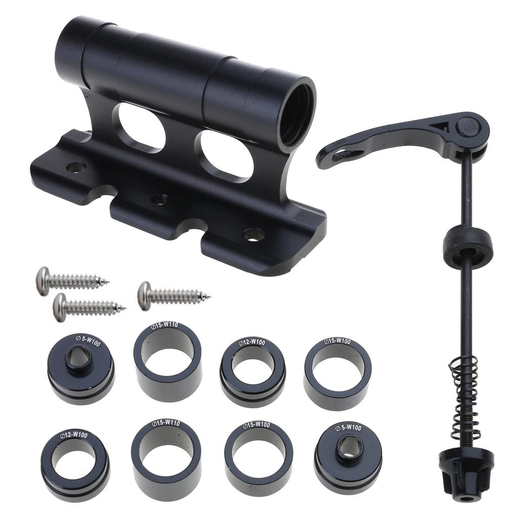 Quick Release Bicycles Front Fork Bracket Car Roof Rack Mount Aluminum Alloy Bike Block Fork Mount with Adapters