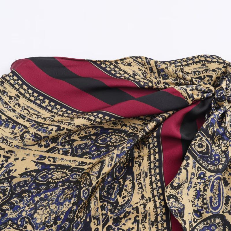 Autumn 2026 European & American Resort Paisley Wrap Skirt