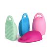 MakeUp Nettoyage Laver Brosse Silica Gant Conseil Scrubber Cosmetic Clean Outils Mini Washboard pour pinceaux de maquillage-violet