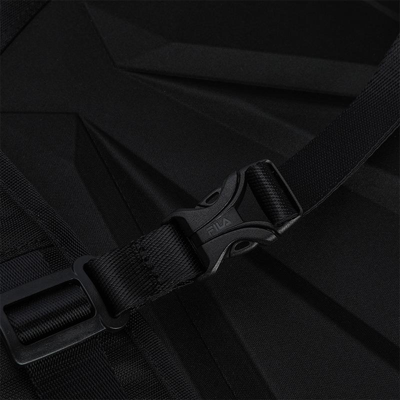New FILA Fitness Series Fabric, PU Backpack Men's Jet Black A13M521102FBK